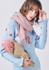 Solid Acrylic Tassel Scarf